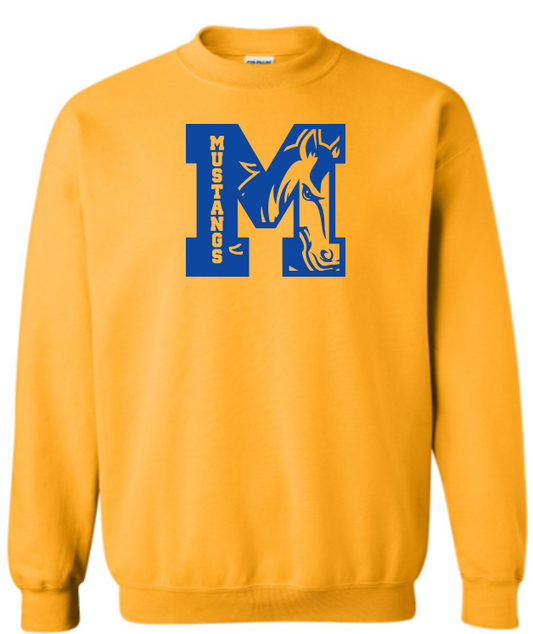 Marley Middle School Crew Neck Sweatshirt - Mustang in M