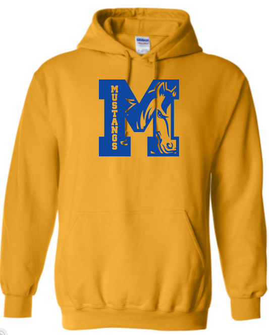 Marley Middle School Hoodie - - Mustang in M