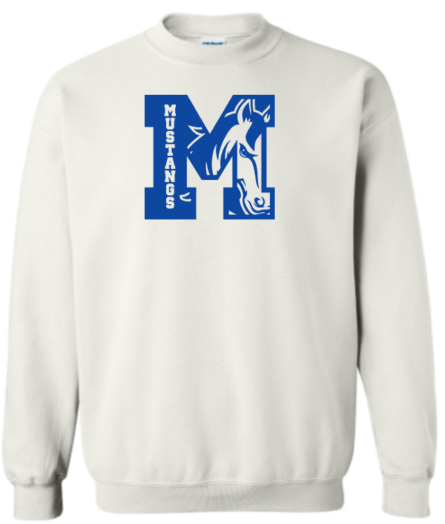 Marley Middle School Crew Neck Sweatshirt - Mustang in M