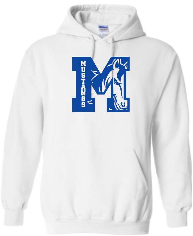 Marley Middle School Hoodie - - Mustang in M