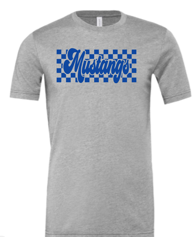 Marley Middle School Short Sleeve Tshirt - Retro Checkered