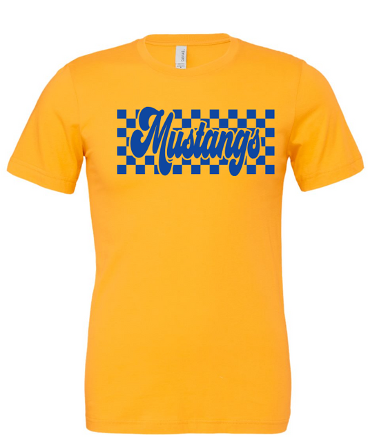 Marley Middle School Short Sleeve Tshirt - Retro Checkered