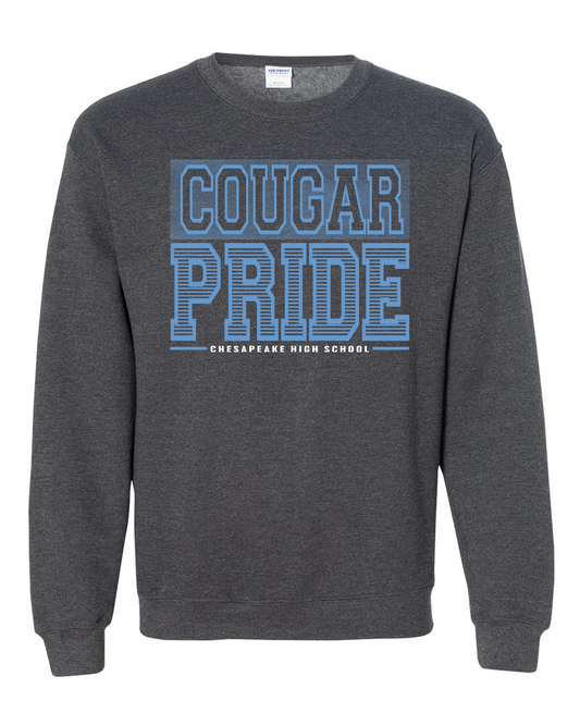 CHS Crew Neck Sweatshirt - Cougar Pride