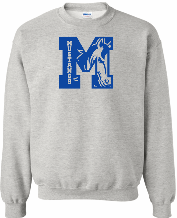 Marley Middle School Crew Neck Sweatshirt - Mustang in M