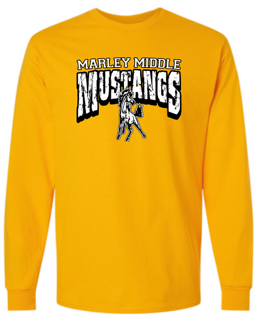 Marley Middle School Long Sleeve Tshirt - Mascot
