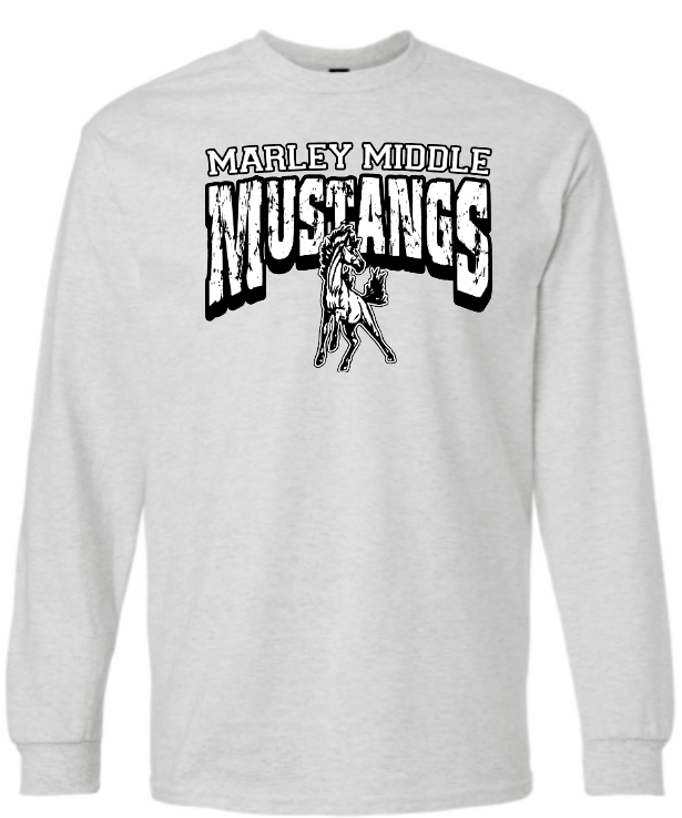 Marley Middle School Long Sleeve Tshirt - Mascot