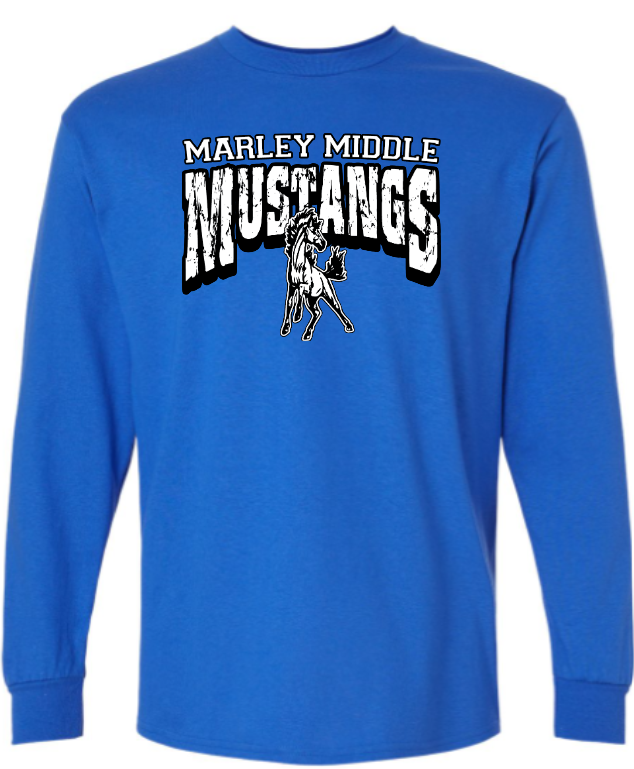 Marley Middle School Long Sleeve Tshirt - Mascot