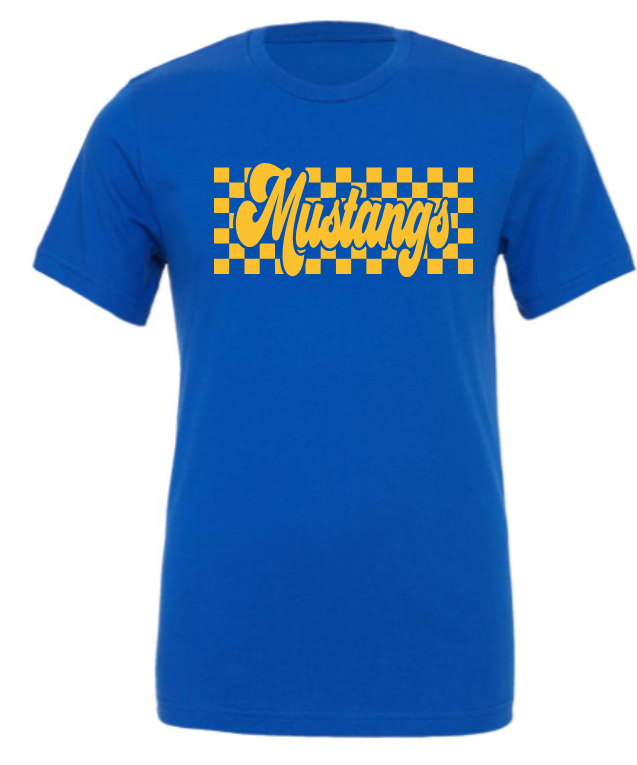 Marley Middle School Short Sleeve Tshirt - Retro Checkered